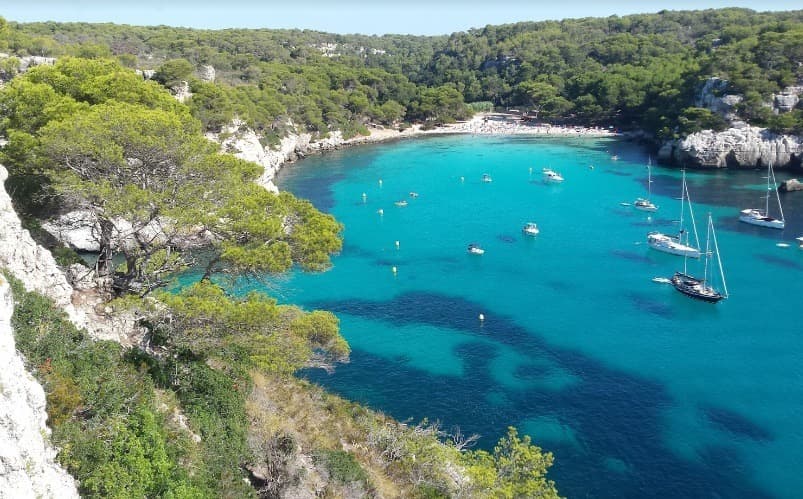 Menorca playas de España en autocaravana