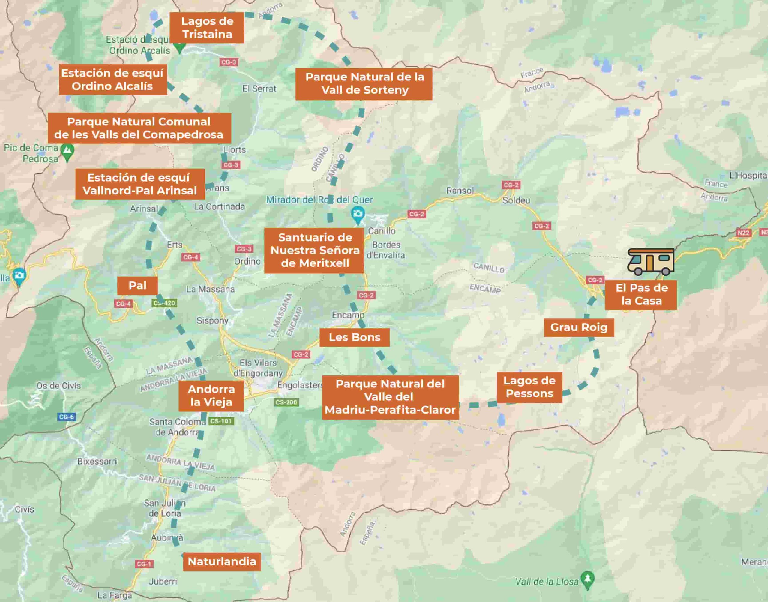 Ruta por Andorra en autocaravana