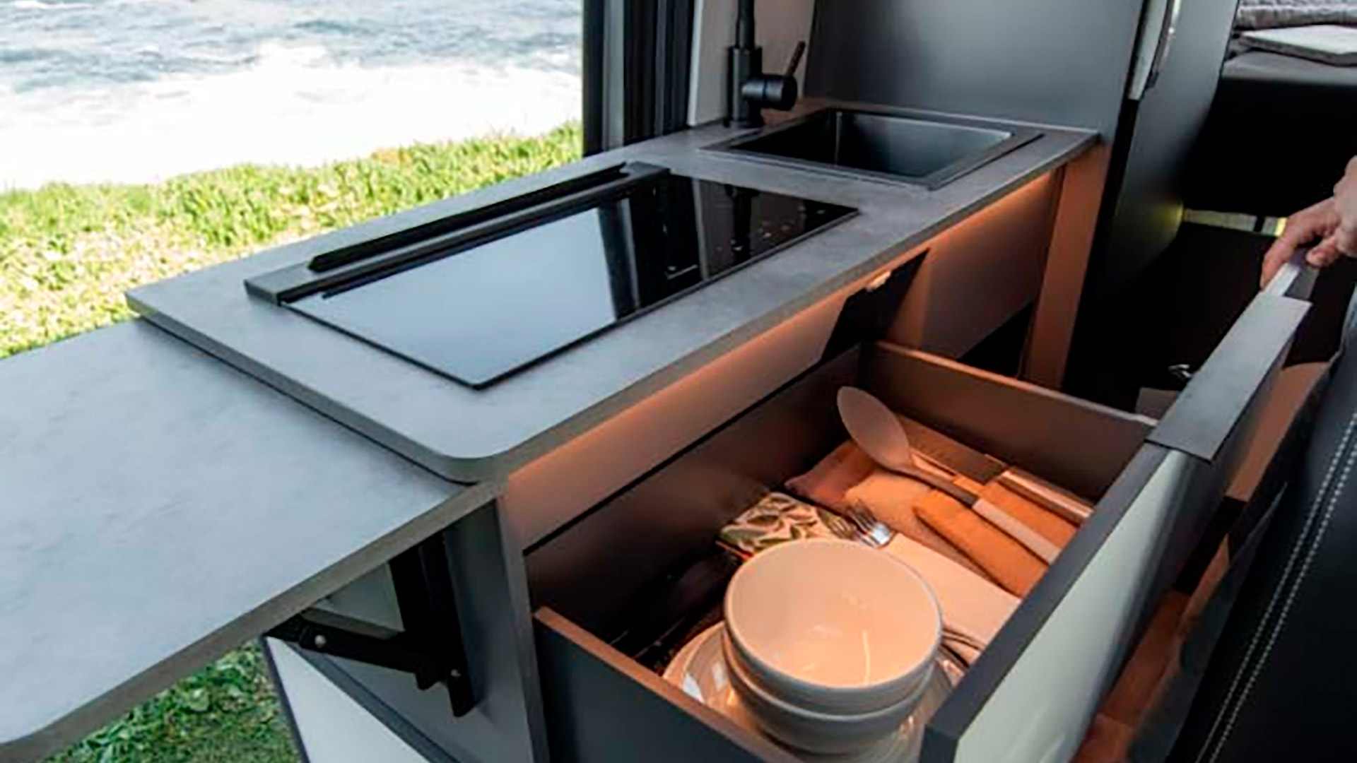 cocina cajón camper