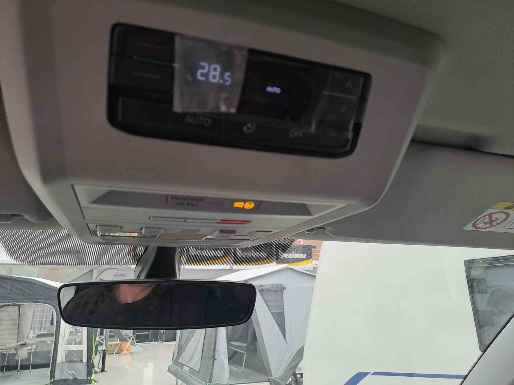 retrovisor y calefacción camper