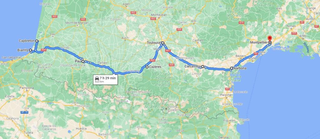 ruta autocaravana el sur francia